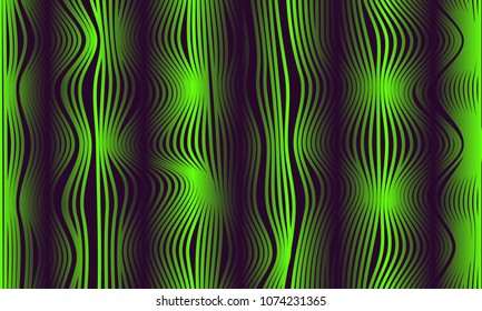 Abstract Background with 3d Effect in Futuristic Style. Metal Grid. Trendy Background with Wavy Stripes and Gradient for Web Design, Presentation, Poster, Wallpaper, Banner, Illustrations, Covers.
