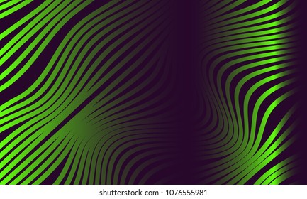 Abstract Background with 3d Effect in Futuristic Style. Metal Grid. Trendy Background with Wavy Stripes and Gradient for Web Design, Presentation, Poster, Wallpaper, Banner, Illustrations, Covers.