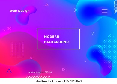 Abstract background with 3d effects in modern colors. Editable vector.