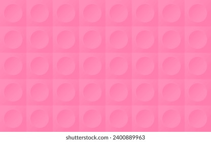 Abstract background with 3d figures of pink color. For graphic design and interior decor.