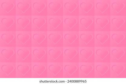 Abstract background with 3d figures of pink color. For graphic design and interior decor.