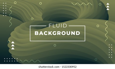 Abstract background with 3d fluid shapes, Liquid color background design. Fluid gradient shapes composition. Futuristic design posters. Eps10 vector. - Vector