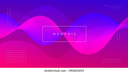 Abstract background with 3d fluid wave shape. Modern minimal pattern. Futuristic colorful geometric backdrop. 