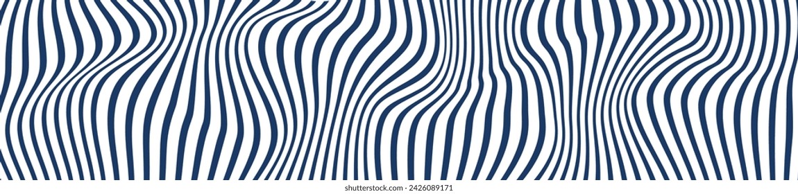 Abstract background 3D fluid wave lines in blue and white. Flat vector illustration isolated on white background.