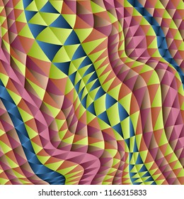 Abstract background, 3D graphics, fabric floor