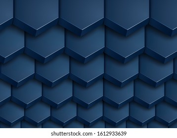 Abstract background 3D hexagons mosaic, interesting vector illustration. 