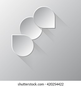 Abstract background, 3D overlapping circles