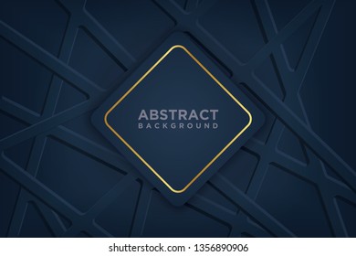 Abstract background with 3d paper art style..