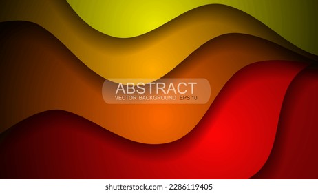 Fondo abstracto, estilo de corte de papel 3d. ilustración vectorial.