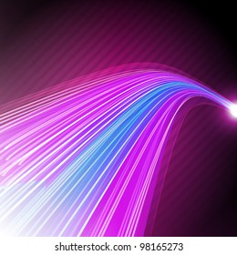 Abstract background with 3D pink and blue lines. EPS10 Vector illustration