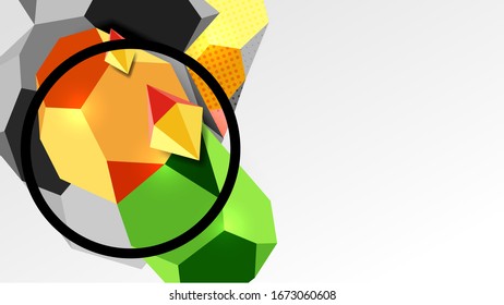 Abstract background - 3d polygonal geometric shapes composition. Vector Illustration For Wallpaper, Banner, Background, Card, Book Illustration, landing page
