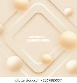Abstract background with 3d shapes. Abstract geometric background. 