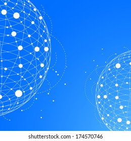 Abstract background. 3d sphere