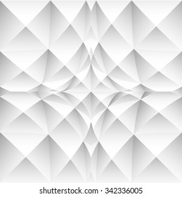 Abstract background with 3d squares and strong distortion effect. Vector art.