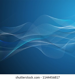 Abstract Background With 3D Transparent Wavy Pattern