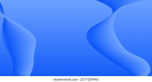 abstract background 3d wave with blue gradient color