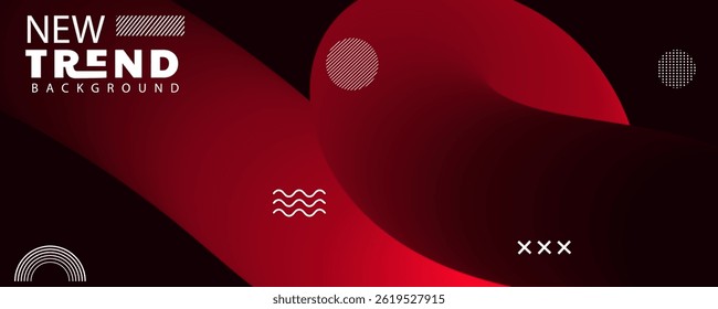 abstract background, 3d wave line background, Abstract orange and red gradient geometric shape circle background. Modern futuristic background. Can be use for landing page, book covers, brochures, fly