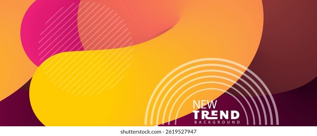 fundo abstrato, fundo de linha de onda 3d, laranja abstrato e fundo de círculo de forma geométrica gradiente vermelho. Fundo futurista moderno. Pode ser usado para landing page, capas de livros, brochuras, mosca