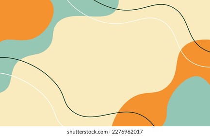 Abstract Background 70s' Colors Trend. Vector illustration