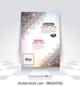 Abstract Background of A4 Flyer. Cover Design, Corporate Leaflet, Brochure Template 