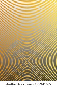Abstract background a4 format. Halftone pattern spiral. Gold, yellow