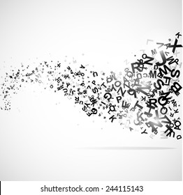 Abstract background with abc letters illustration - Powered by Shutterstock - Get 15% off with code: PIKWIZARD15