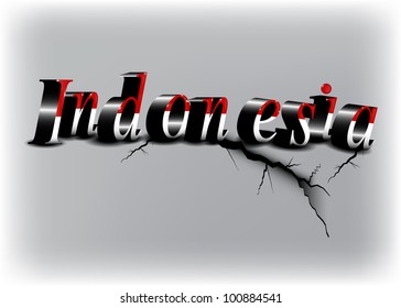 Abstract background about the Indonesian earthquake