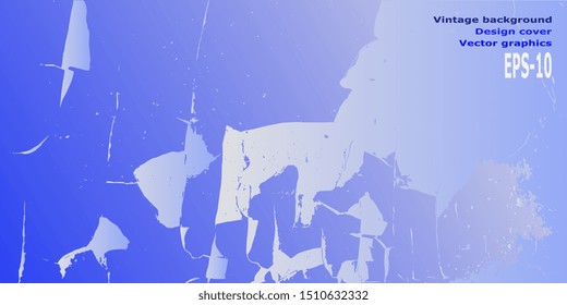 Abstract background. Abstractionism. Vector illustration. Retro background. Designer decorative cover. Abstract graphics. Background with grunge texture. Design background