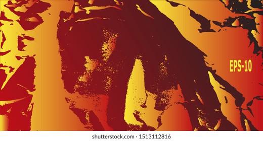 Abstract background. Abstractionism. Vector illustration. Retro background. Designer decorative cover. Abstract graphics. Background with grunge texture. Design background