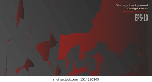 Abstract background. Abstractionism. Vector illustration. Retro background. Designer decorative cover. Abstract graphics. Background with grunge texture. Design background