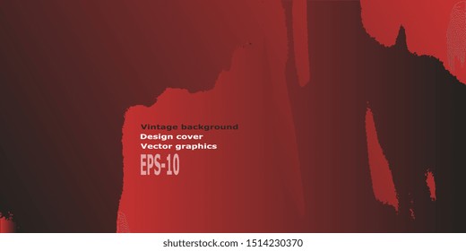 Abstract background. Abstractionism. Vector illustration. Retro background. Designer decorative cover. Abstract graphics. Background with grunge texture. Design background