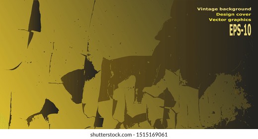 Abstract background. Abstractionism. Vector illustration. Retro background. Designer decorative cover. Abstract graphics. Background with grunge texture. Design background