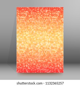 Abstract background advertising brochure design elements. Blurry light glowing graphic form for elegant flyer. Vector illustration EPS 10 for booklet layout, wellness leaflet, newsletters
