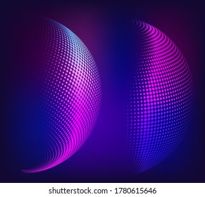 Abstract background advertising brochure design elements. Futuristic style glow neon disco club, night party for elegant flyer. Vector illustration EPS 10 for layout page newsletters, vertical banner