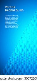 Abstract background advertising brochure design elements. Glowing light effect glass graphic form for elegant flyer. Vector illustration EPS 10 for booklet layout page, newsletters, vertical banner