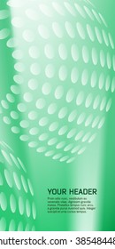 Abstract background advertising brochure design elements. Glowing light effect glass graphic form for elegant flyer. Vector illustration EPS 10 for booklet layout page, newsletters, vertical banner