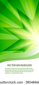 Abstract background advertising brochure design elements. Glowing light effect glass graphic form for elegant flyer. Vector illustration EPS 10 for booklet layout page, newsletters, vertical banner