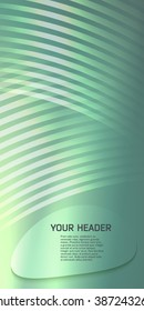 Abstract background advertising brochure design elements. Blurry light glowing graphic form for elegant flyer. Vector illustration EPS 10 for booklet layout, wellness leaflet, newsletters