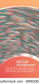 Abstract background advertising brochure design elements. Blurry light glowing graphic form for elegant flyer. Vector illustration EPS 10 for booklet layout, wellness leaflet, newsletters