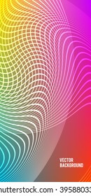 Abstract background advertising brochure design elements. Futuristic style glow neon disco club, night party for elegant flyer. Vector illustration EPS 10 for layout page newsletters, vertical banner