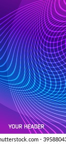 Abstract background advertising brochure design elements. Blurry light glowing graphic form for elegant flyer. Vector illustration EPS 10 for booklet layout, wellness leaflet, newsletters