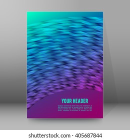 Abstract background advertising brochure design elements. Blurry light glowing graphic form for elegant flyer. Vector illustration EPS 10 for booklet layout, wellness leaflet, newsletters