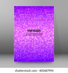 Abstract background advertising brochure design elements. Blurry light glowing graphic form for elegant flyer. Vector illustration EPS 10 for booklet layout, wellness leaflet, newsletters