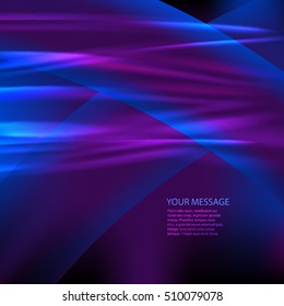 Abstract background advertising brochure design elements. Futuristic style glow neon disco club, night party for elegant flyer. Vector illustration EPS 10 for layout page newsletters, vertical banner