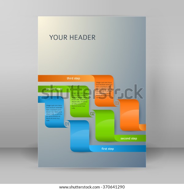Abstract Background Advertising Brochure Design Elements Stock Vector Royalty Free