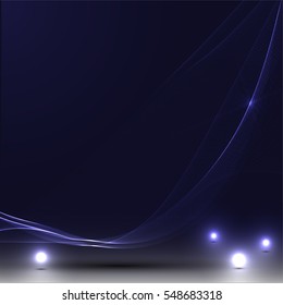 Abstract background advertising vector shiny colorful wave line blue