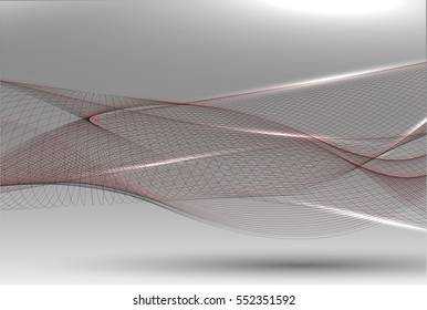 Abstract background advertising vector shiny colorful wave line red