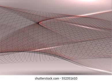 Abstract background advertising vector shiny colorful wave line red