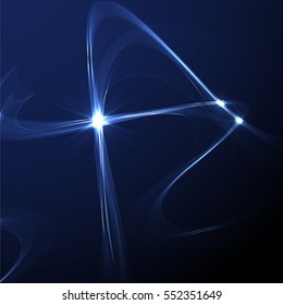 Abstract background advertising vector shiny colorful wave line blue