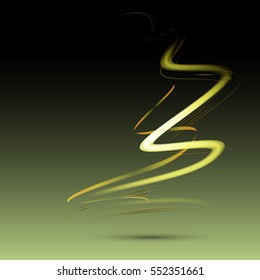 Abstract background advertising vector shiny colorful wave line green